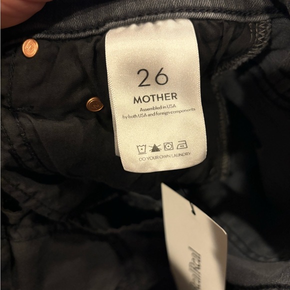 Mother Mid-Rise Straight Leg Jeans Size 26 The Insider Crop Step Frey - Picture 6 of 9